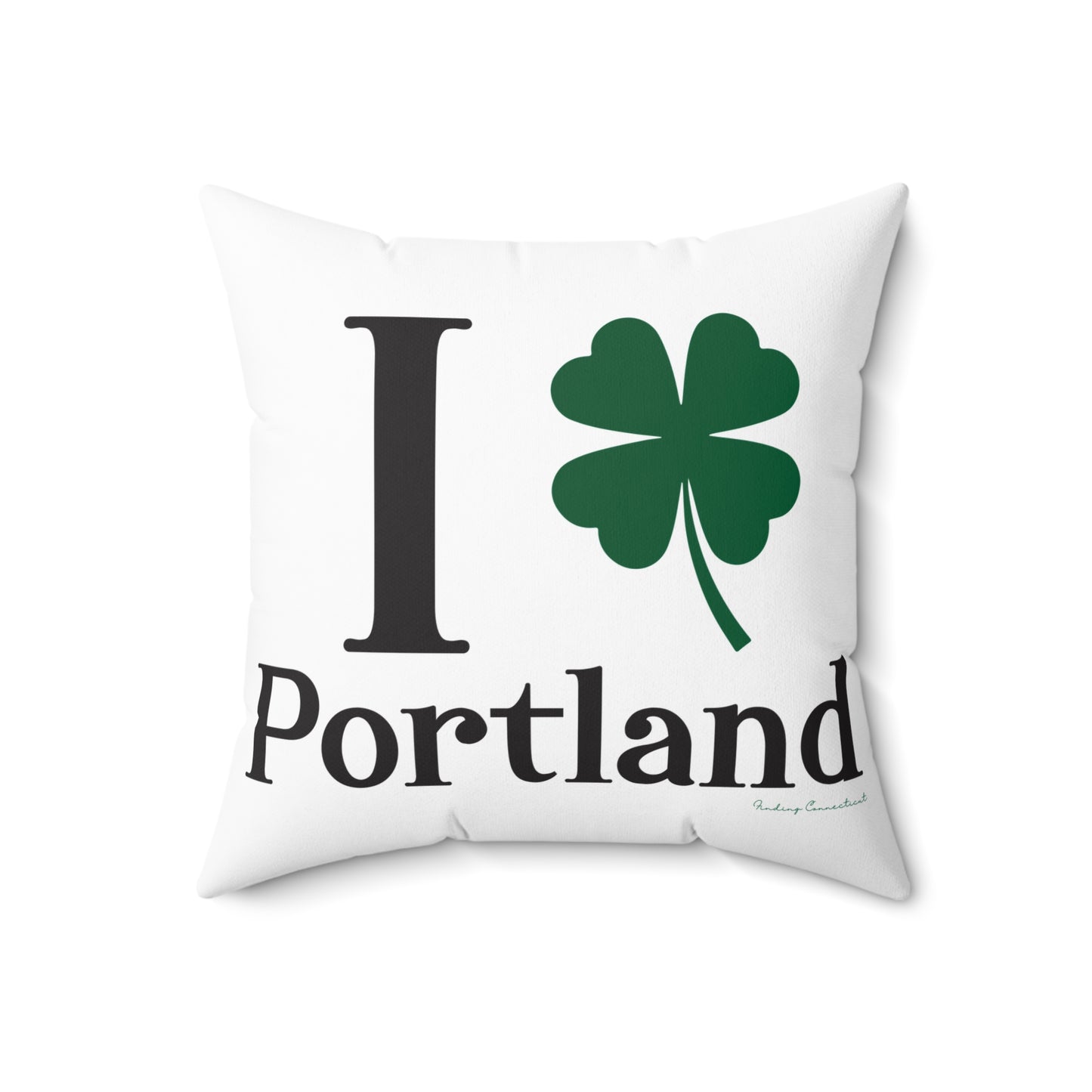 I Clover Portland Spun Polyester Square Pillow