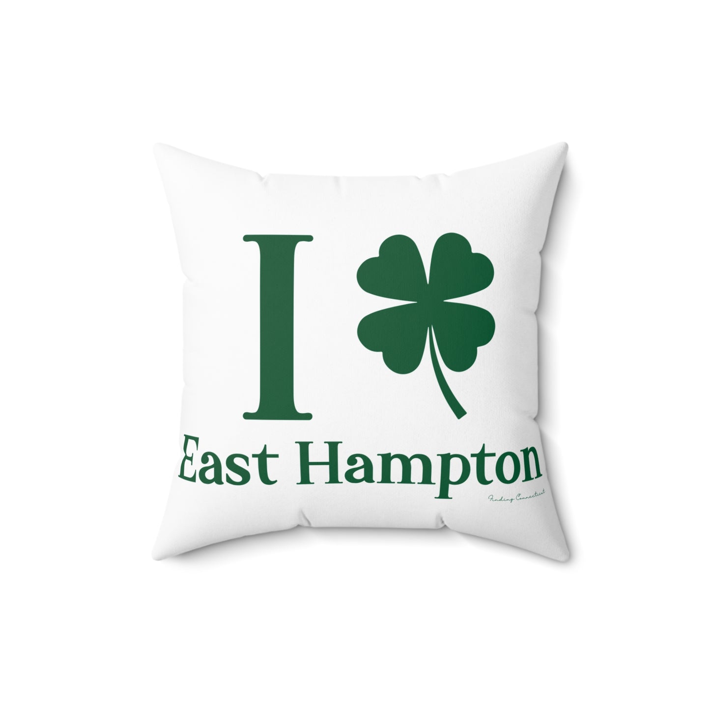 I Clover East Hampton Spun Polyester Square Pillow