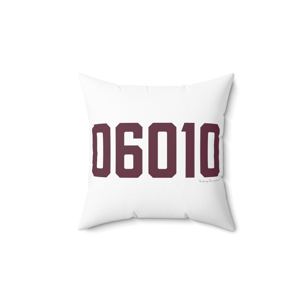 06010 Bristol Connecticut Zip Code Polyester Square Pillow