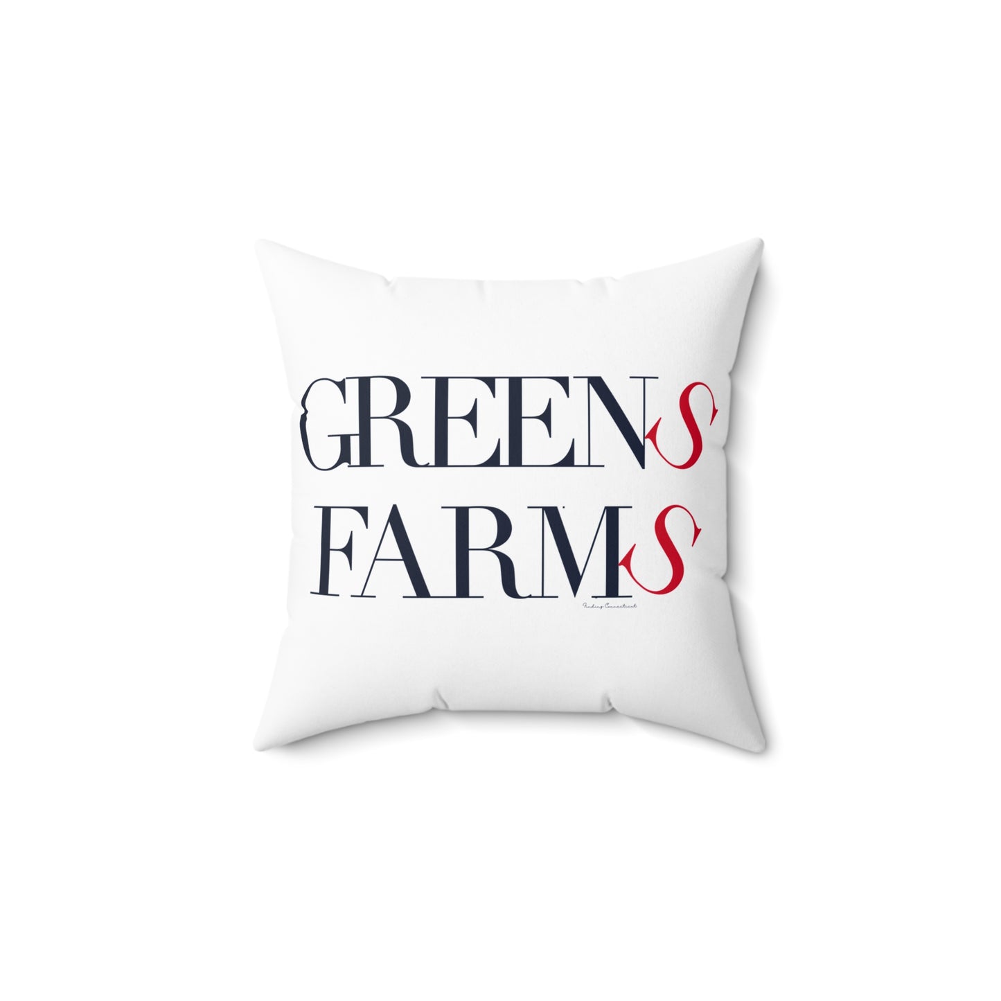 41 Tilt Greens Farms Spun Polyester Square Pillow