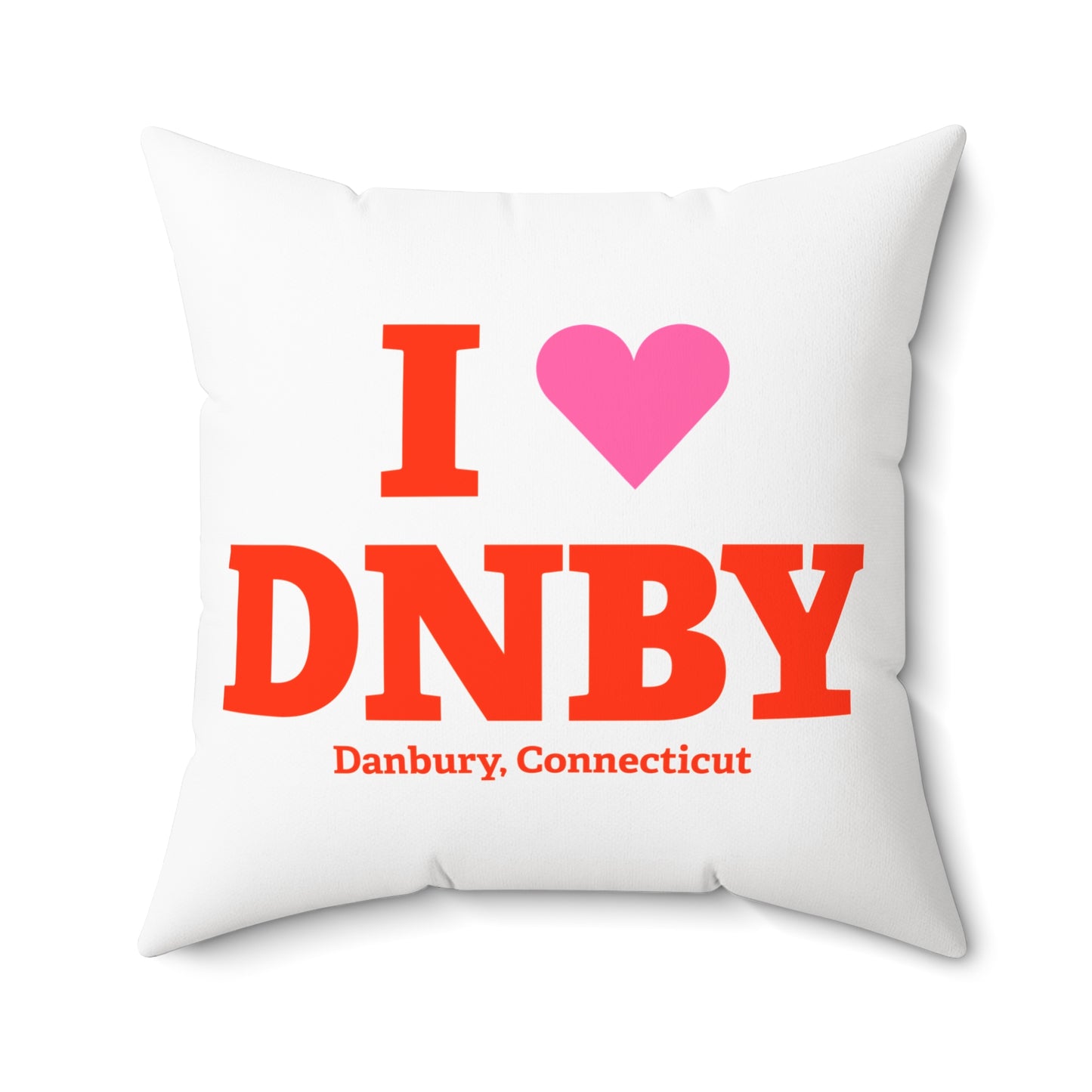 I Heart DNBY Spun Polyester Square Pillow