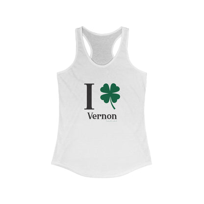 I Clover St. Patrick's Day Women's Ideal Racerback Tank