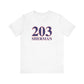 203 Sherman Red White & Blue Unisex Jersey Short Sleeve T-Shirt