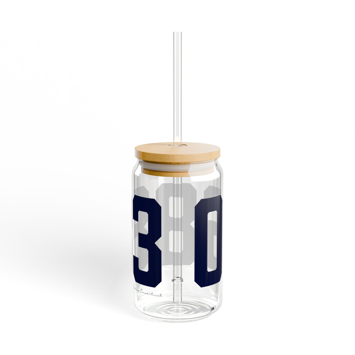 06883 Weston Connecticut Zip Code Sipper Glass, 16oz