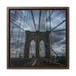 In the middle of the bridge Gallery Canvas Wraps, Square Frame