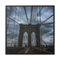 In the middle of the bridge Gallery Canvas Wraps, Square Frame