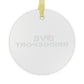 Love Bridgeport Glass Ornaments