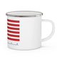 Old Saybrook Connecticut Flag Enamel Camping Mug