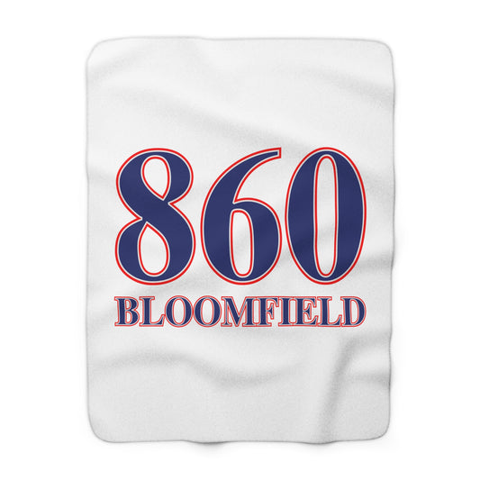 860 Bloomfield Red, White & Blue Sherpa Fleece Blanket