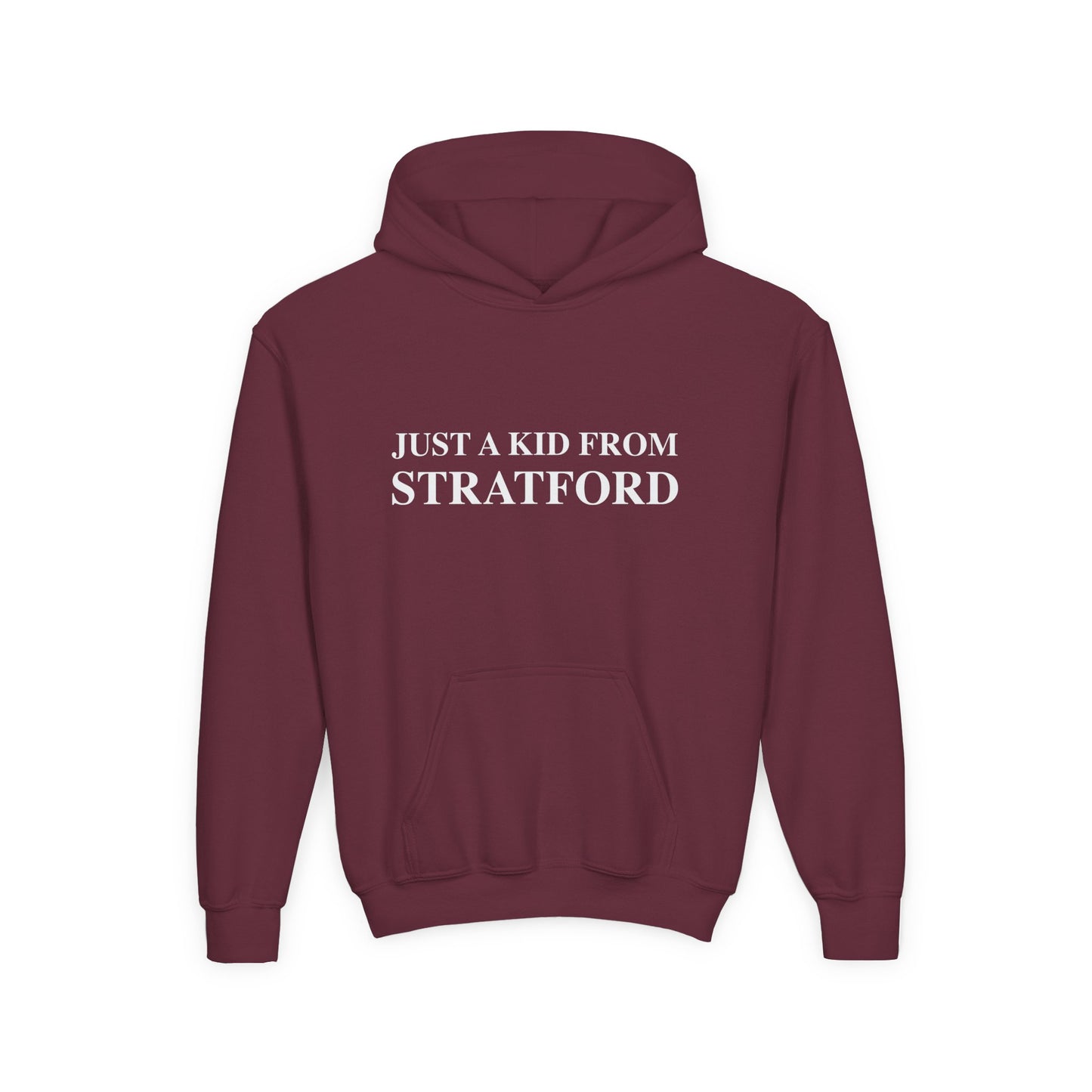 Just a kid from Stratford Youth Heavy Blend Hooded Sweatshirt