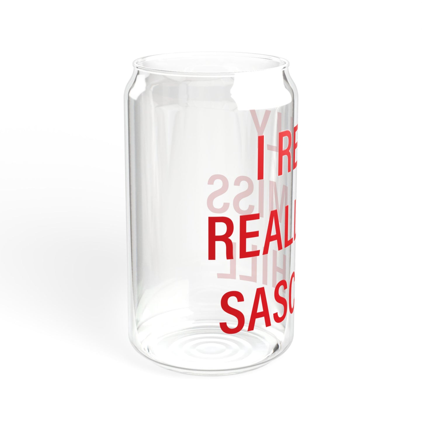 I Really Really Miss Sasco Hill Sipper Glass, 16oz