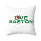 Love Easton Spun Polyester Square Pillow