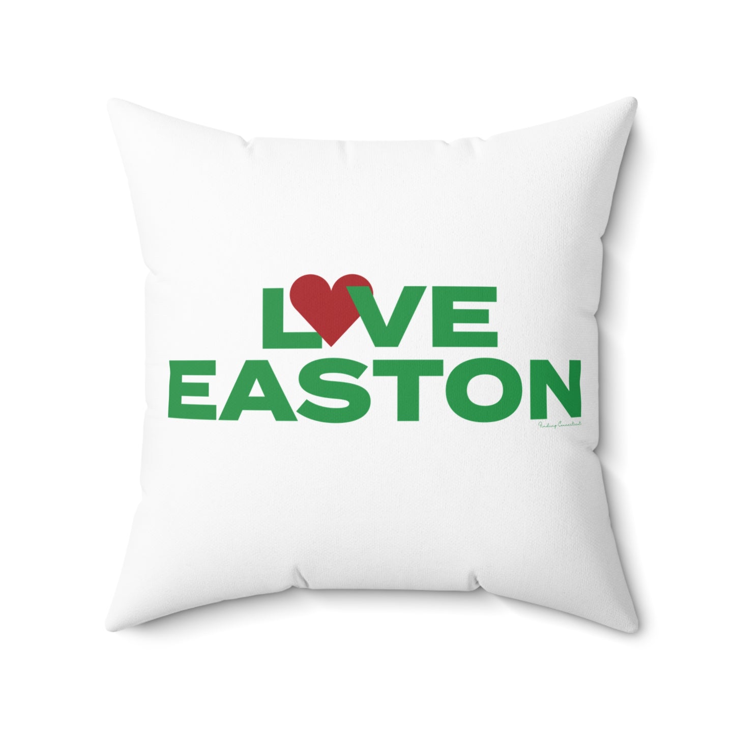 Love Easton Spun Polyester Square Pillow