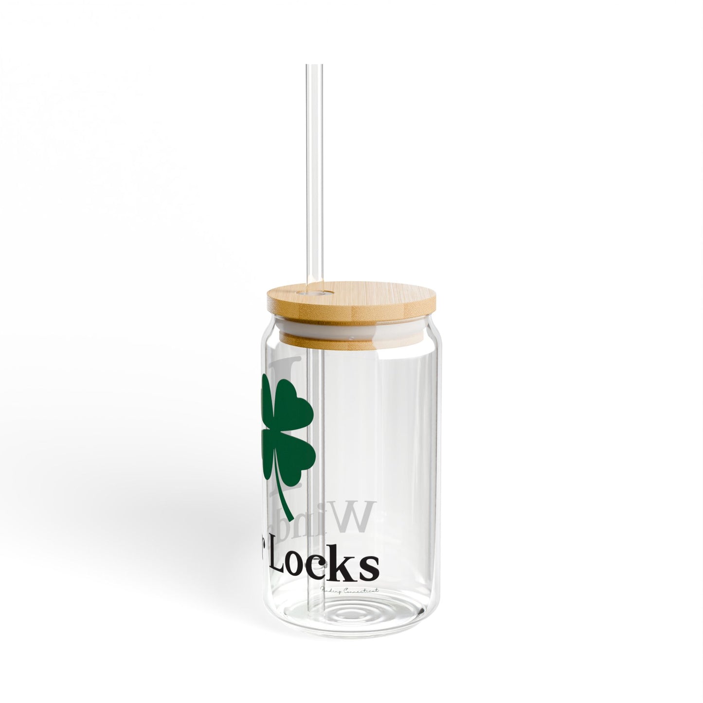 I Clover Windsor Locks Sipper Glass, 16oz
