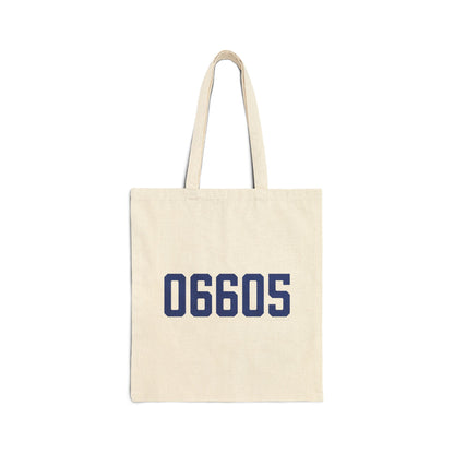 06605 Bridgeport Connecticut Zip Code Cotton Canvas Tote Bag