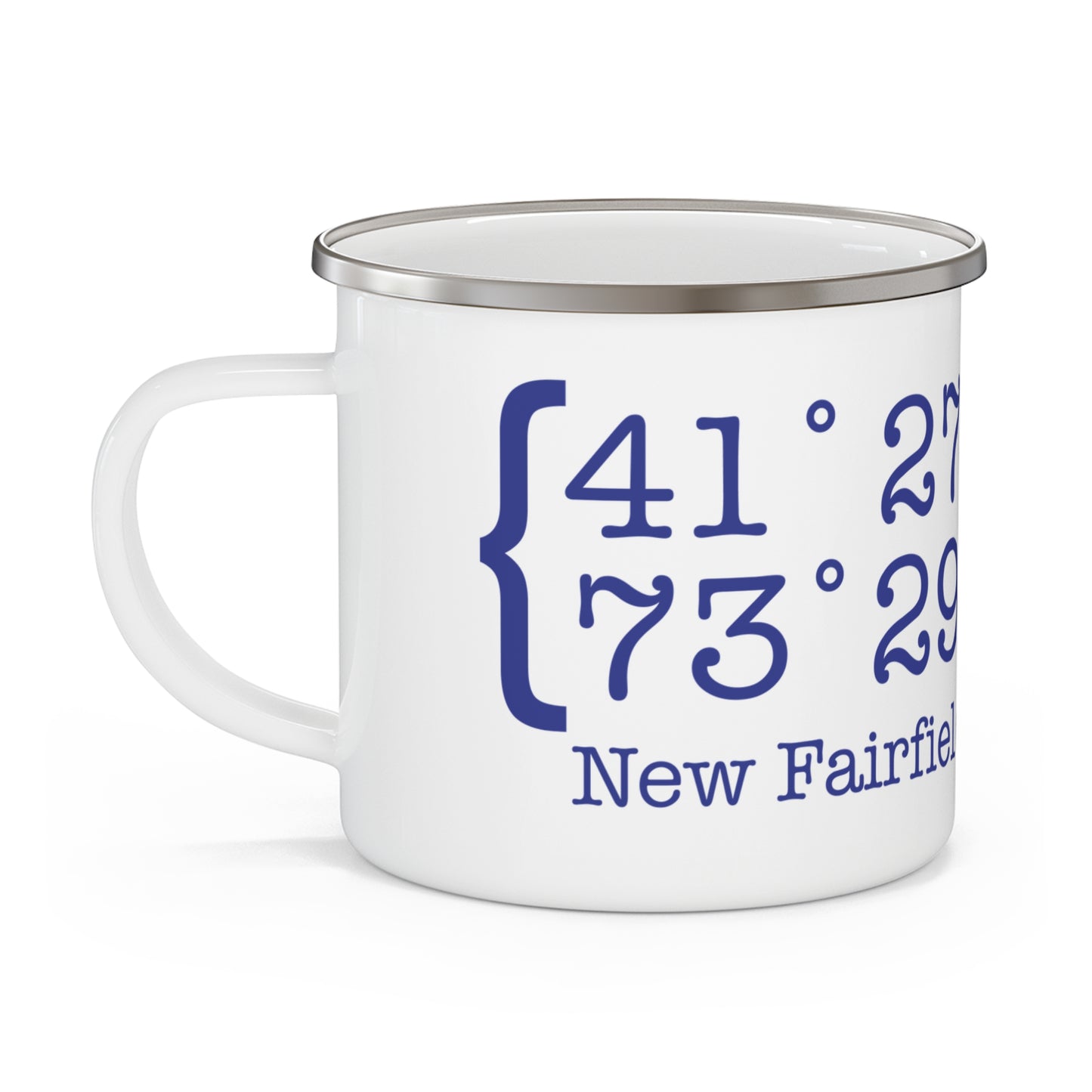 New Fairfield Coordinates Enamel Camping Mug