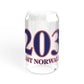203 East Norwalk Red, White & Blue Sipper Glass, 16oz