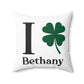 I Clover Bethany Spun Polyester Square Pillow