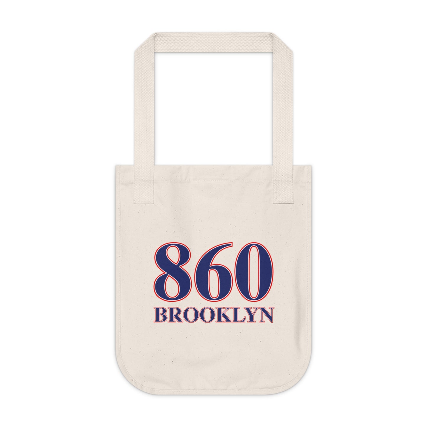 860 Brooklyn Red, White & Blue Organic Canvas Tote Bag