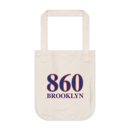 860 Brooklyn Red, White & Blue Organic Canvas Tote Bag