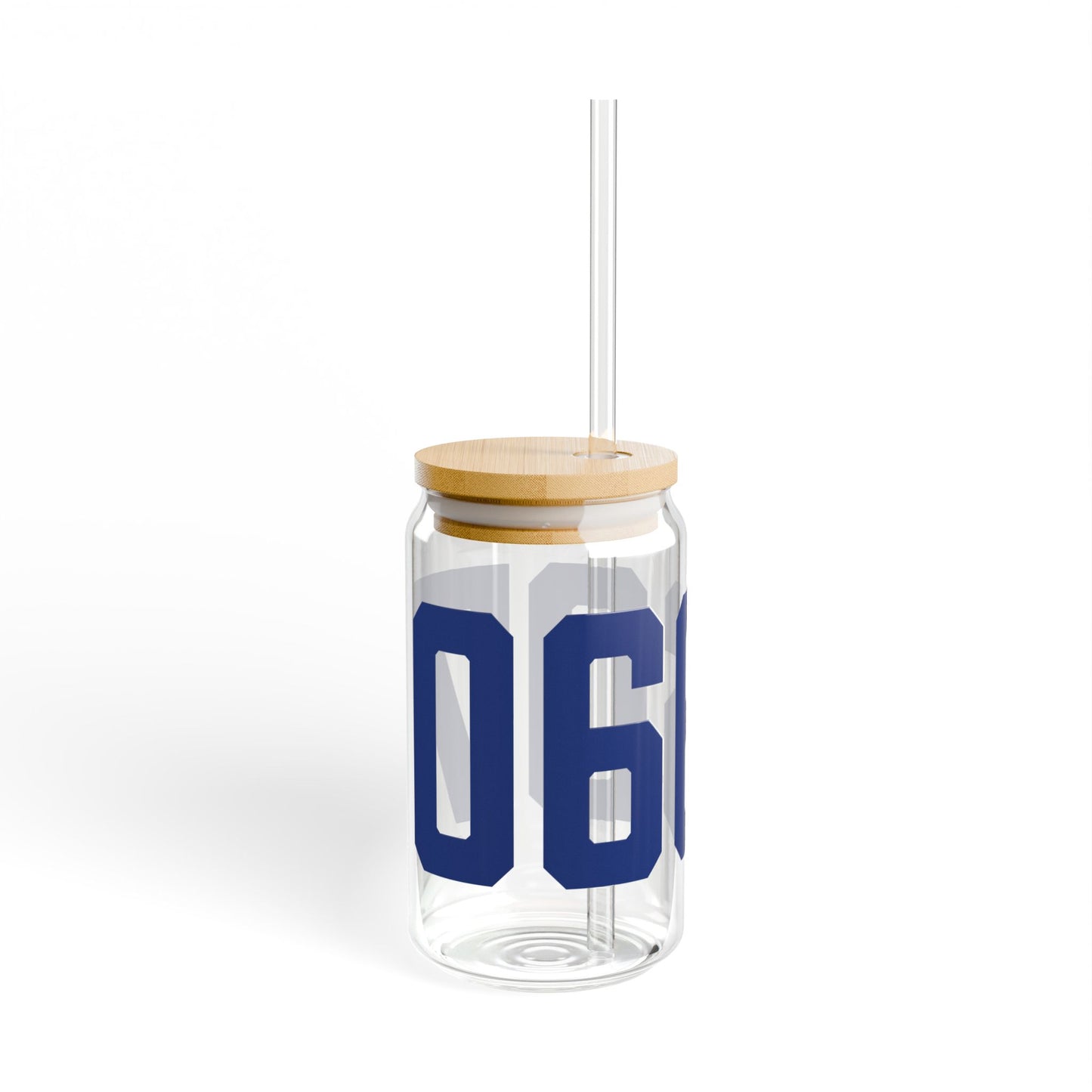 06607 Bridgeport Connecticut Zip Code Sipper Glass, 16oz