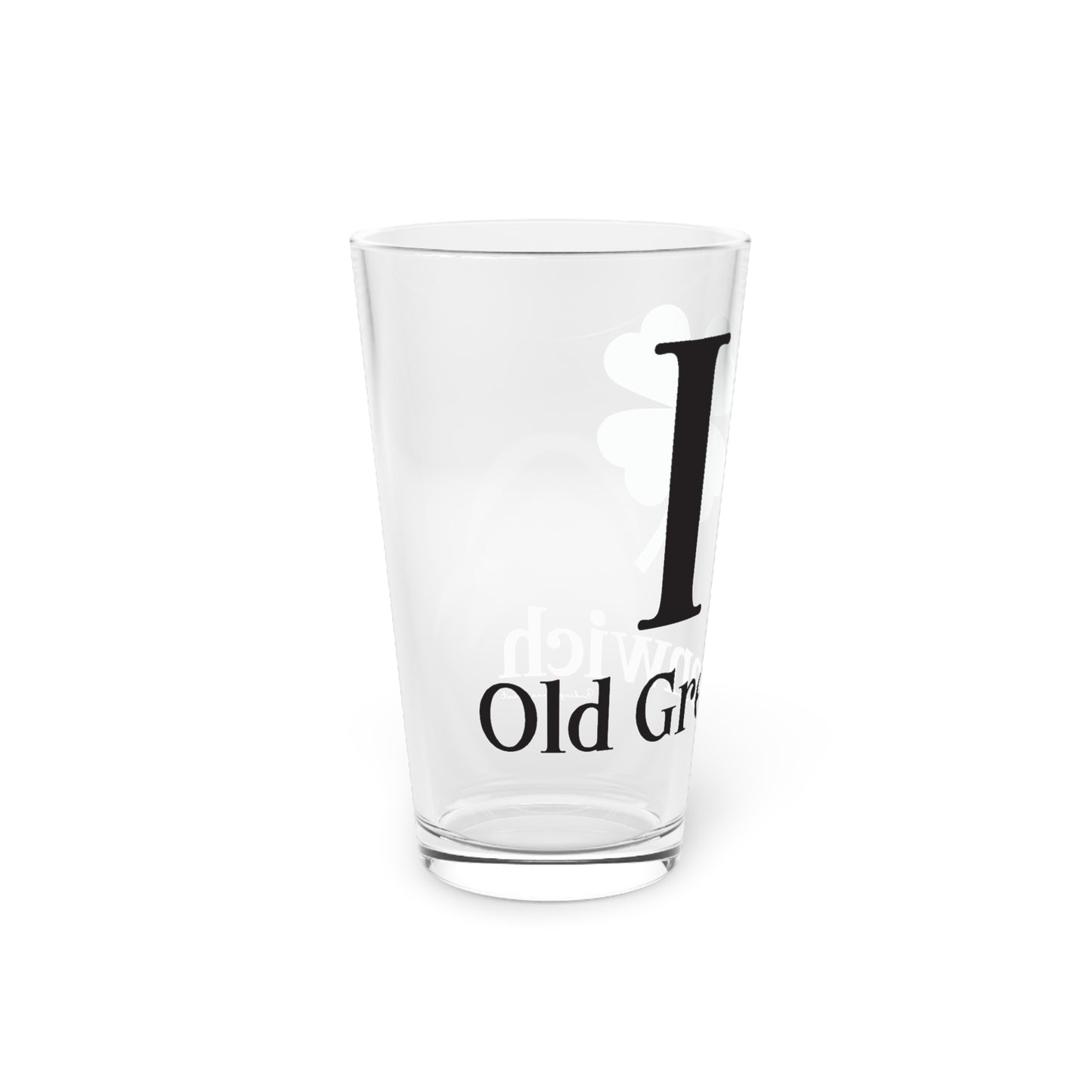 I Clover Old Greenwich Pint Glass, 16oz