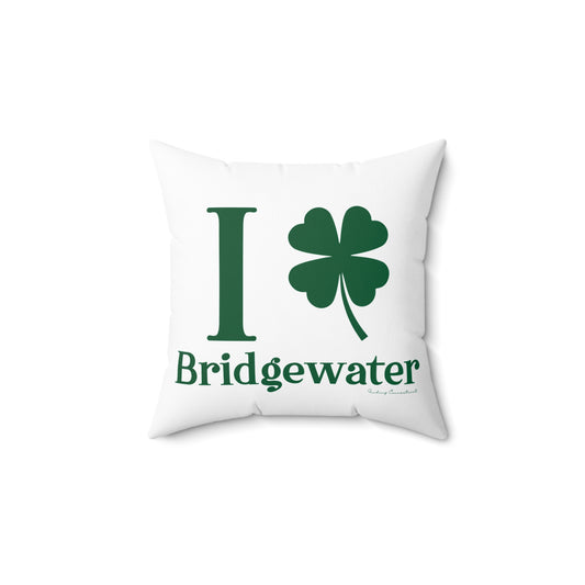 I Clover Bridgewater Spun Polyester Square Pillow
