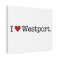 I Heart Westport. Matte Canvas, Stretched, 1.25"
