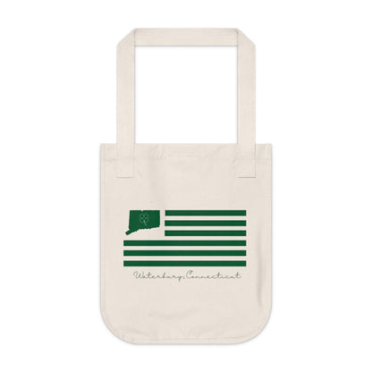 Waterbury Connecticut St. Patrick’s Day Flag Organic Canvas Tote Bag