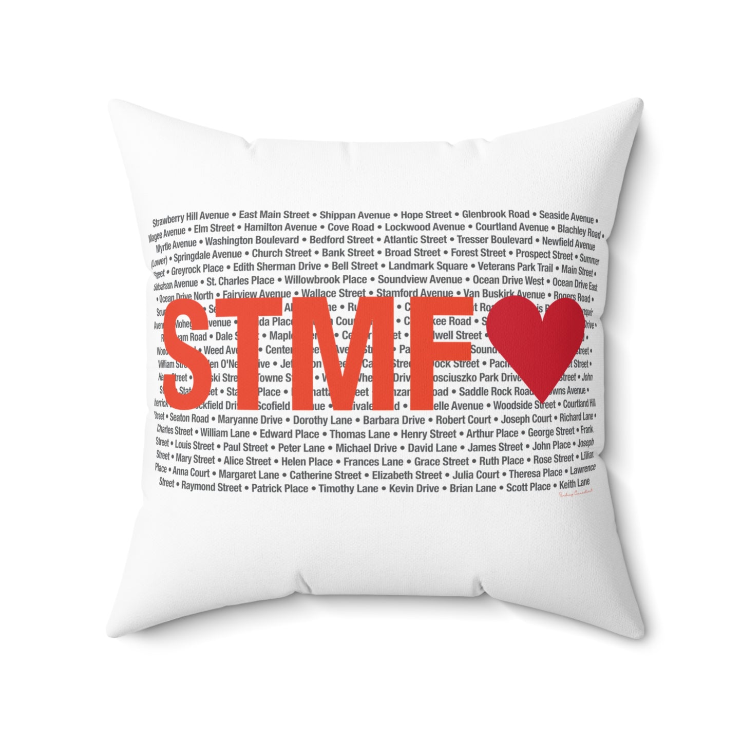Stamford Love Spun Polyester Square Pillow
