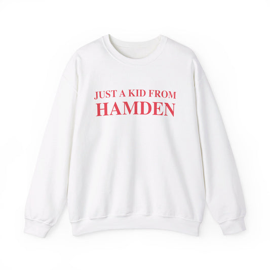 Just a kid from Hamden Unisex Heavy Blend™ Crewneck Sweatshirt