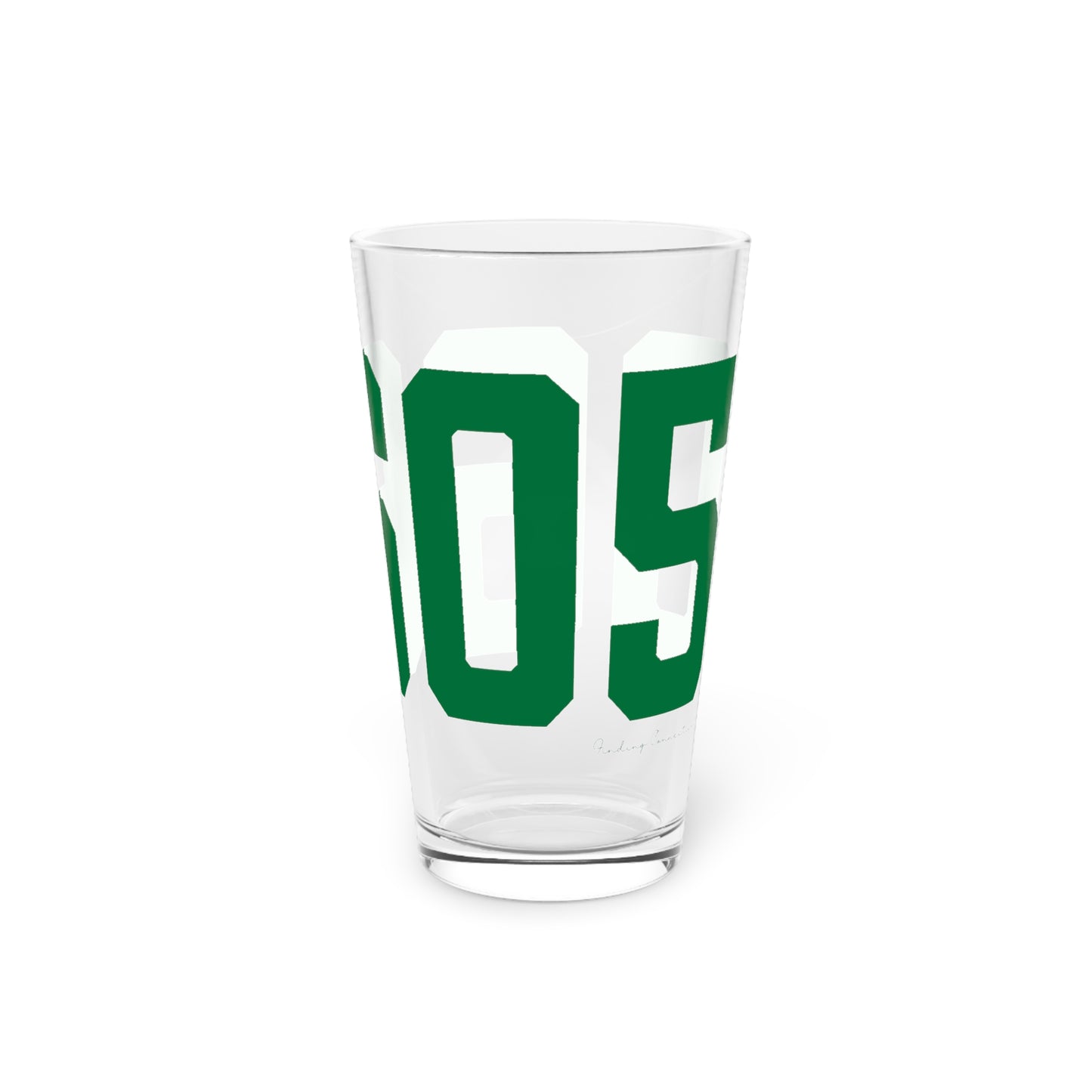 06605 Bridgeport Connecticut Zip Code Pint Glass, 16oz