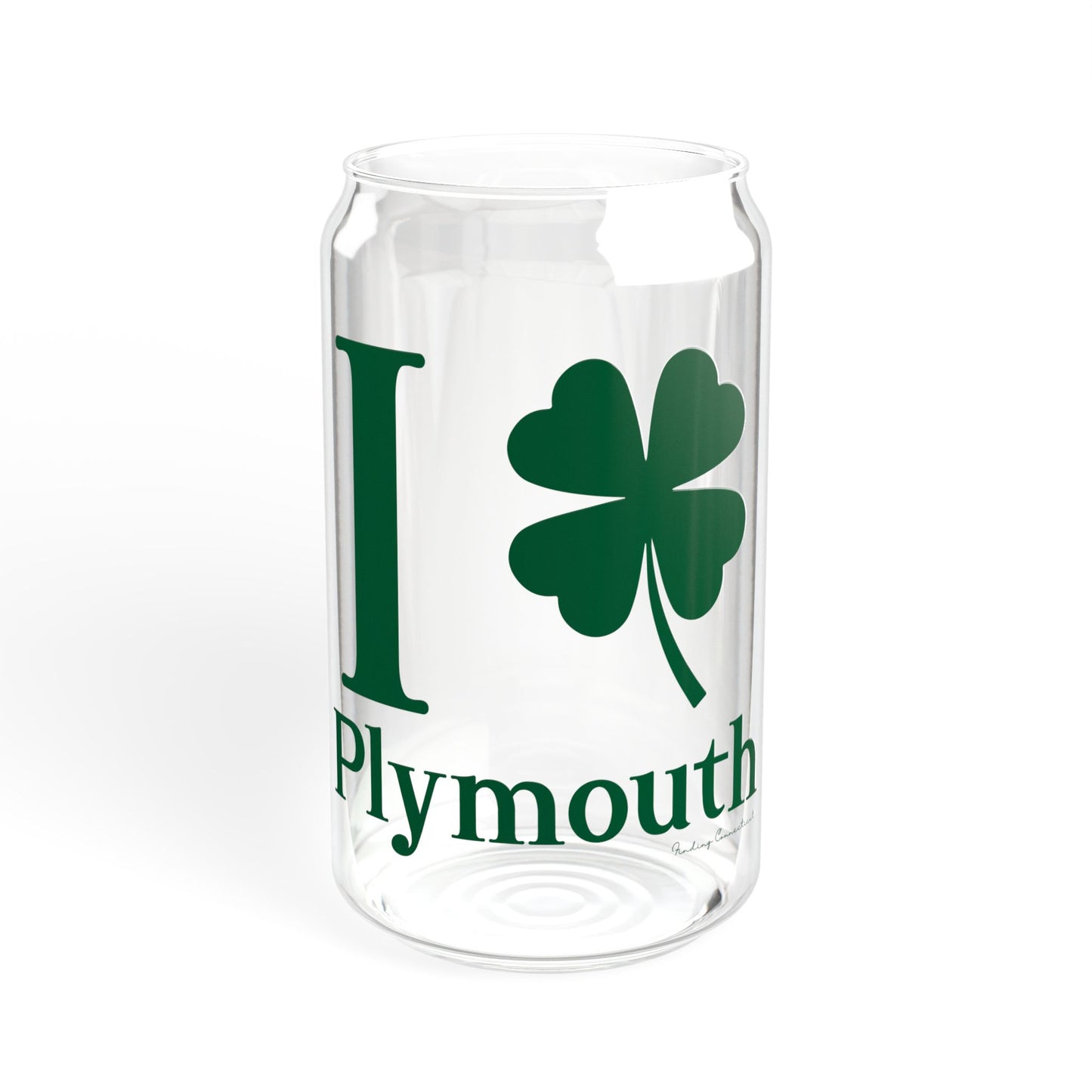 I Clover Plymouth Sipper Glass, 16oz