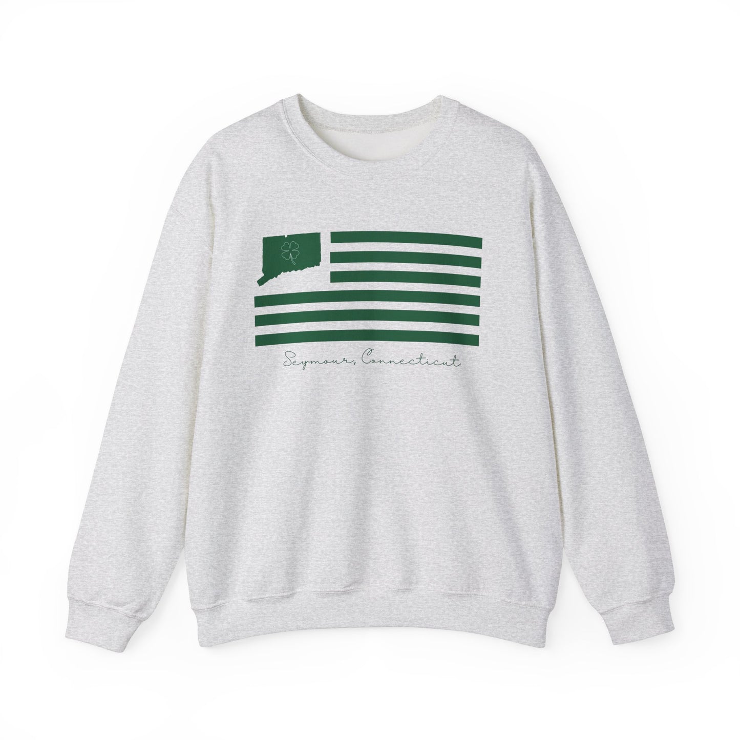 Seymour Connecticut St. Patrick’s Day Flag Unisex Heavy Blend™ Crewneck Sweatshirt