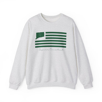 Seymour Connecticut St. Patrick’s Day Flag Unisex Heavy Blend™ Crewneck Sweatshirt