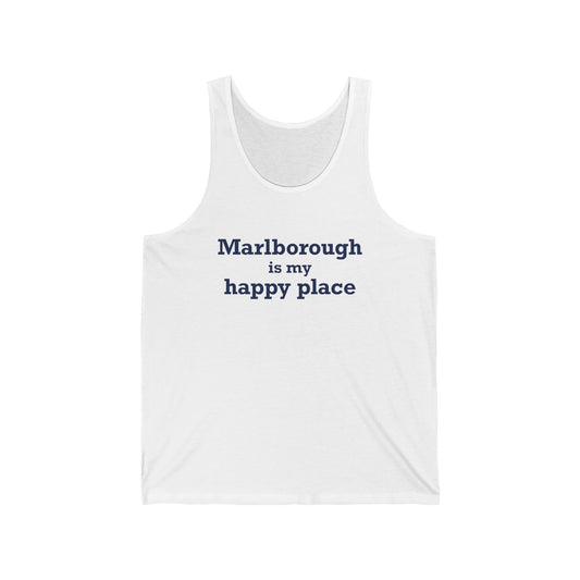 Marlborough is My Happy Place Unisex Jersey Tank Top