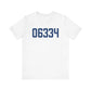 06334 Bozrah Connecticut Zip Code Unisex Jersey Short Sleeve T-Shirt
