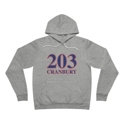 203 Cranbury Red, White & Blue Unisex Sponge Fleece Pullover Hoodie