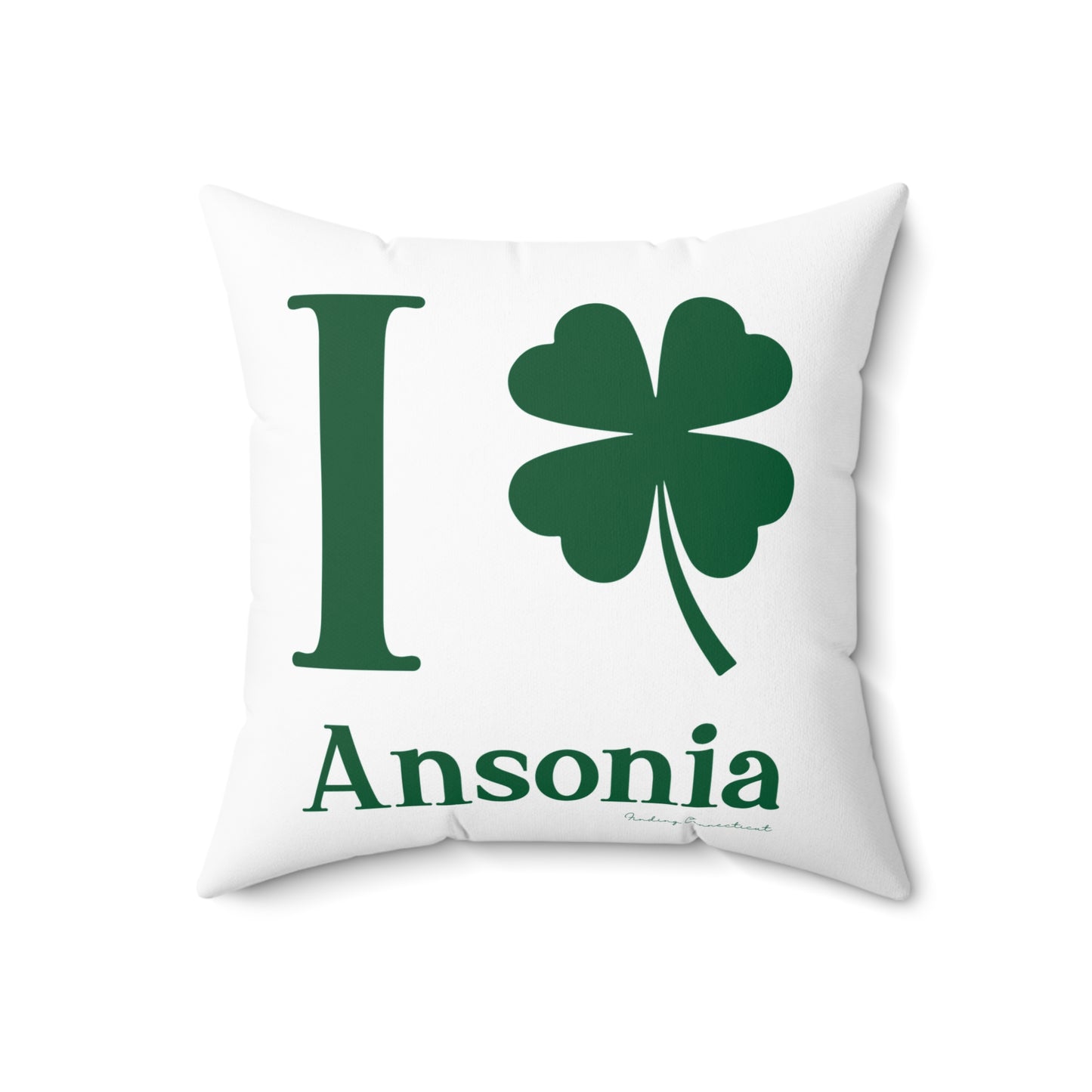 I Clover Ansonia Spun Polyester Square Pillow