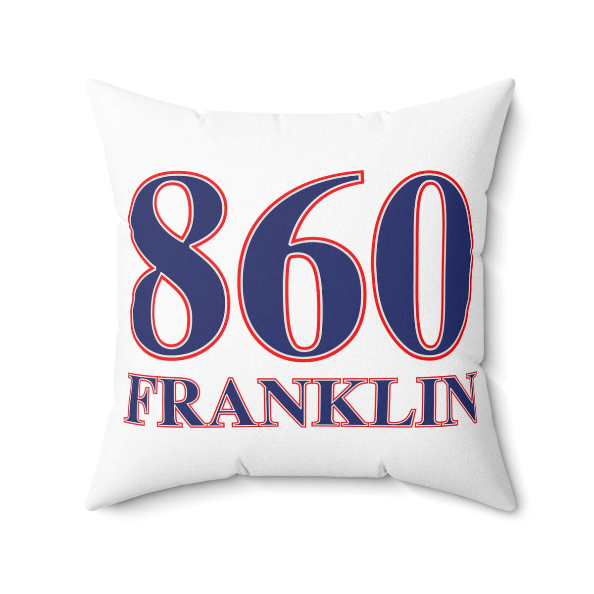 860 Franklin Red, White & Blue Spun Polyester Square Pillow