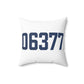06377 Sterling Connecticut Zip Code Spun Polyester Square Pillow