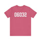 06032 - Farmington CT Zip Code Unisex Jersey Short Sleeve T-Shirt