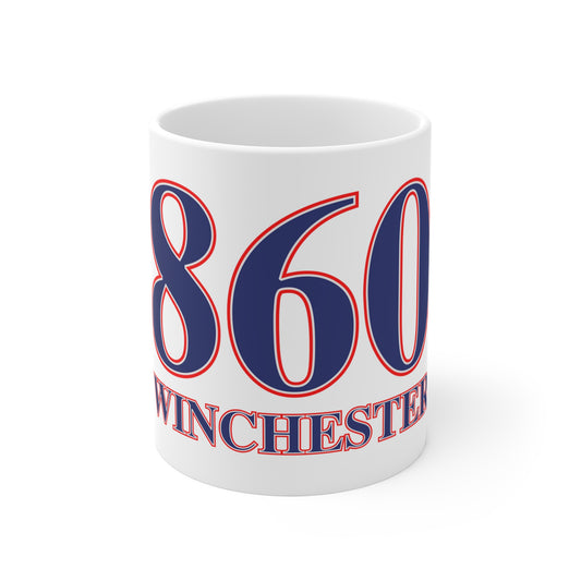 Winchester Red, White & Blue Mug 11oz