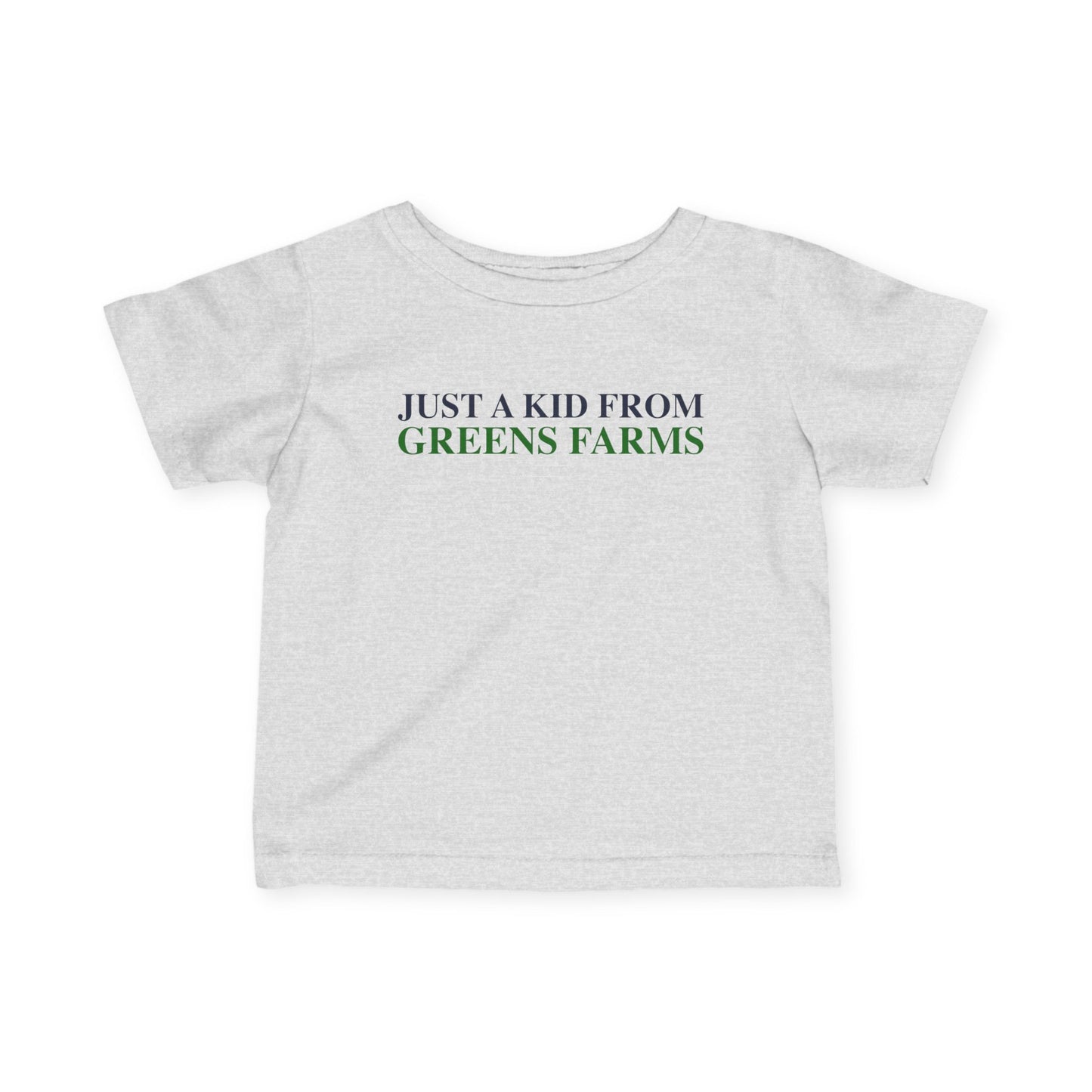 Just a kid from Greens Farms Infant Fine Jersey T-Shirt