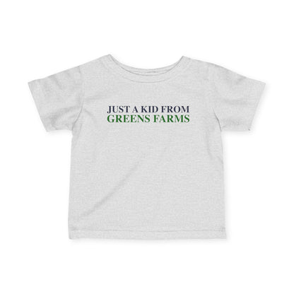 Just a kid from Greens Farms Infant Fine Jersey T-Shirt