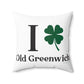 I Clover Old Greenwich Spun Polyester Square Pillow
