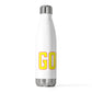 Goose Zip Code Yellow & Pink 20oz Insulated Bottle