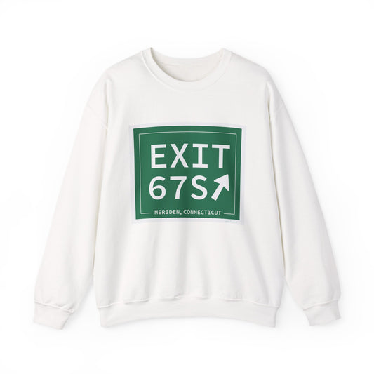 Vintage Exit 67S WCP Sign Unisex Heavy Blend™ Crewneck Sweatshirt
