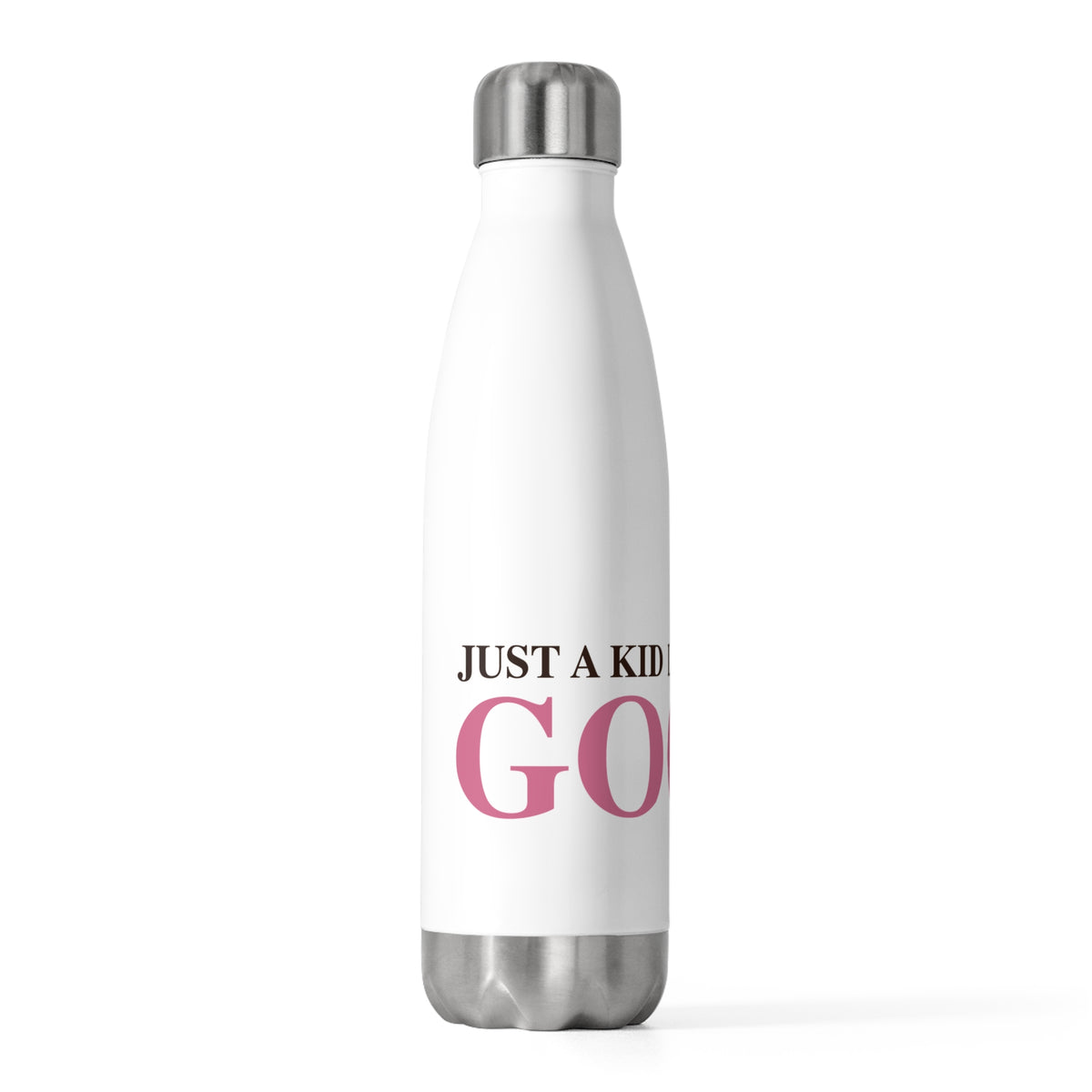 Just a kid listening to Goose - Pink & Espresso 20oz Insulated Bottle