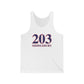 203 Middlebury Red White & Blue Unisex Jersey Tank Top